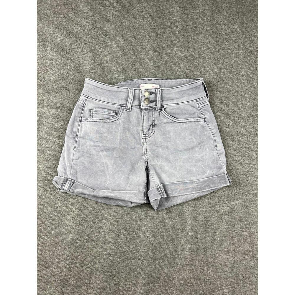 Kohl's Gray 3" Denim Shorts Size Small